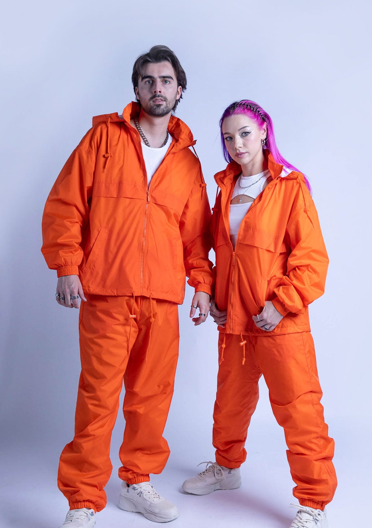 An application scenario or product detail of orange tracksuit - Image 2