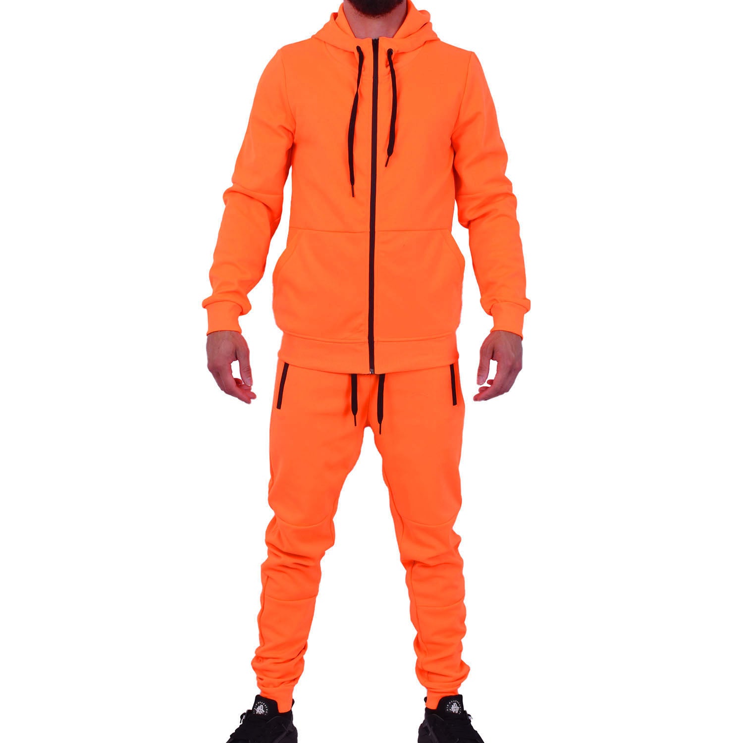 An application scenario or product detail of orange tracksuit - Image 3