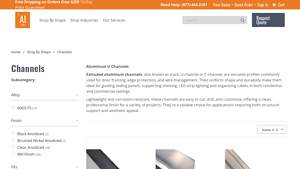 Orange Aluminum - Extruded Aluminum Channels