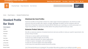 Orange Aluminum - Standard Profile Bar Stock