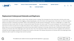 Orbit - Replacement Solenoids and Diaphragms