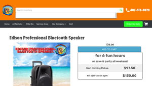 Orlando Fun Bounce - Edison Professional Bluetooth Speaker