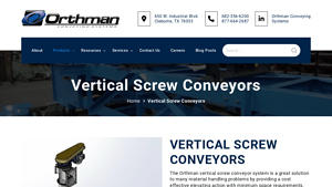 Orthman - Vertical Screw Conveyors