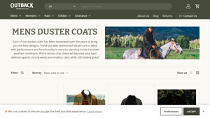 Outback Trading - Mens Duster Coats