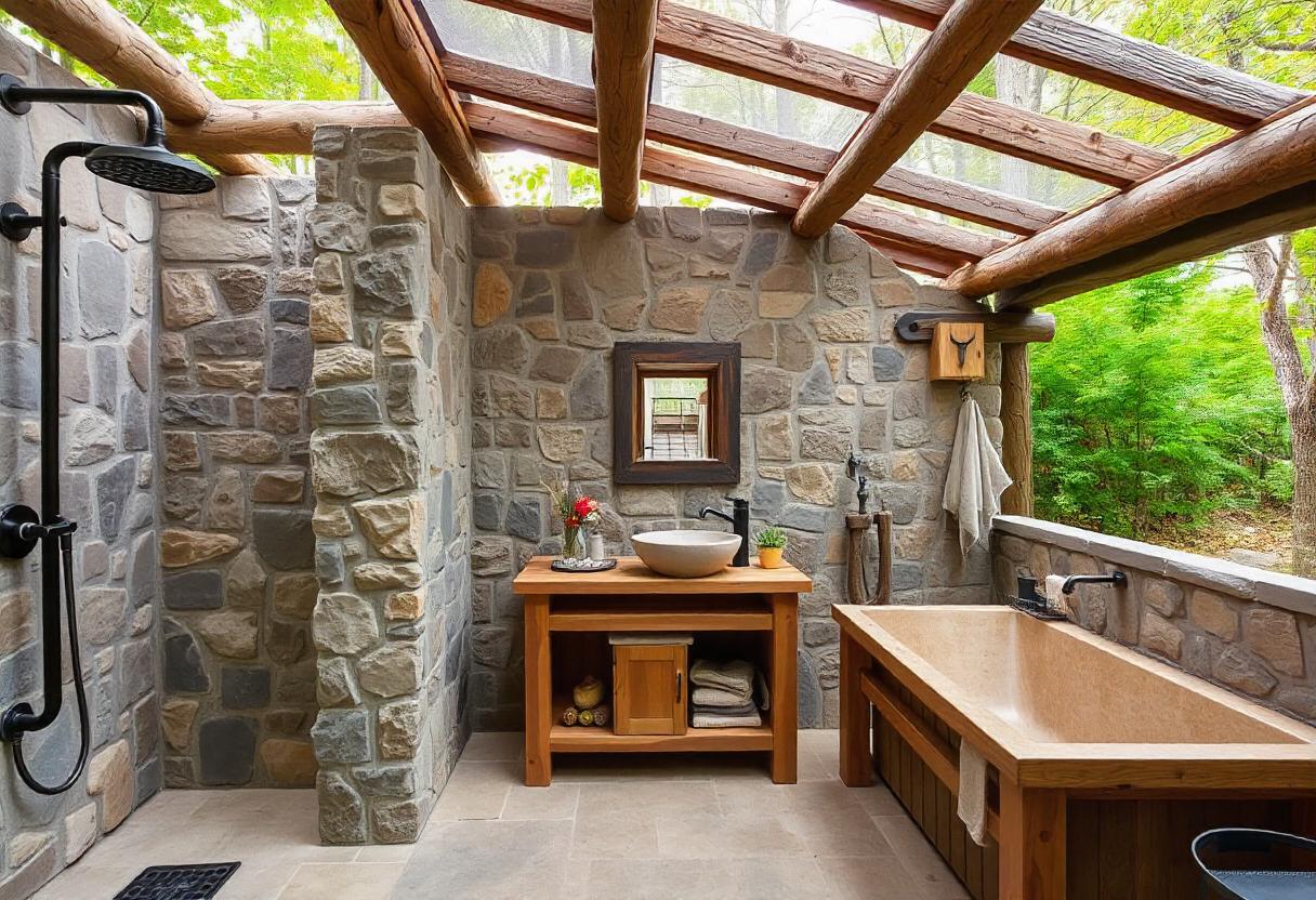 An application scenario or product detail of outdoor bathroom - Image 1