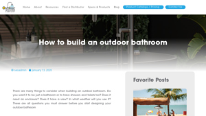 Outdoor Shower Co - Outdoor Showers & Bathroom Enclosures