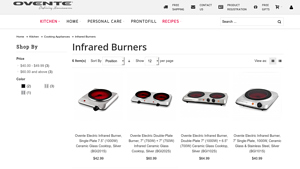 Ovente - Electric Infrared Burners