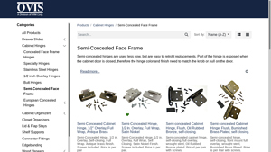 Ovis Online - Semi-Concealed Face Frame Hinges
