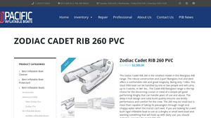 Zodiac - Cadet RIB 260 PVC