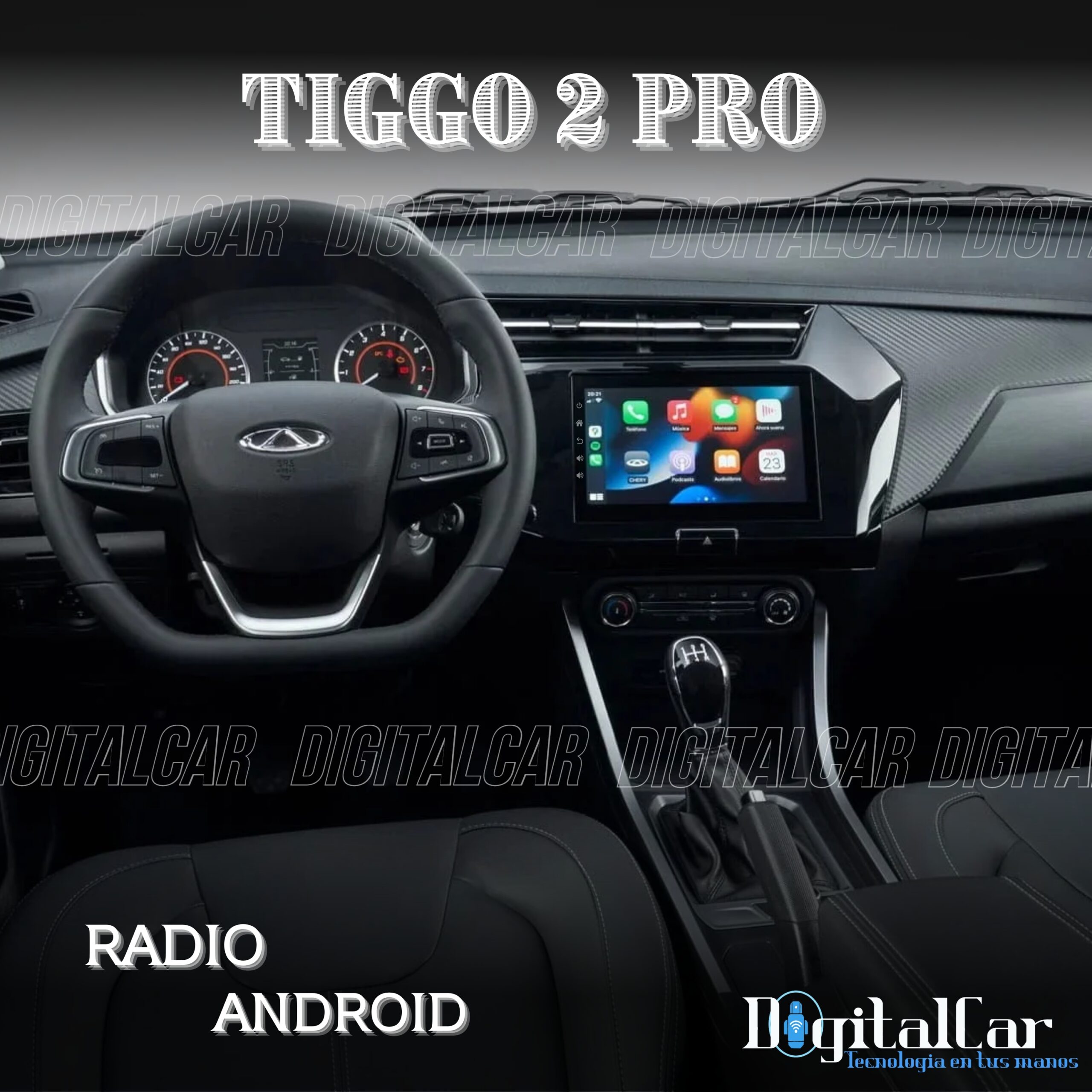 An application scenario or product detail of pantalla para chery tiggo 2 with frame - Image 11