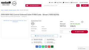 Nissan - OEM NEW VIAS Control Solenoid Valve