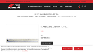 Loading Dock Systems - NL Pipe Handle Assembly