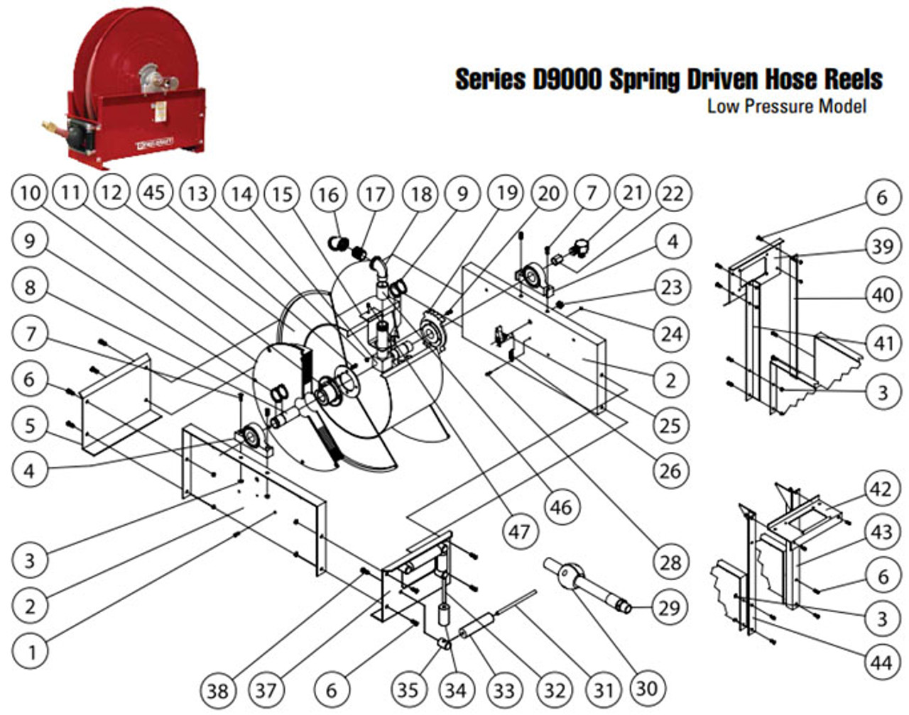 An application scenario or product detail of parts of a hose reel - Image 8