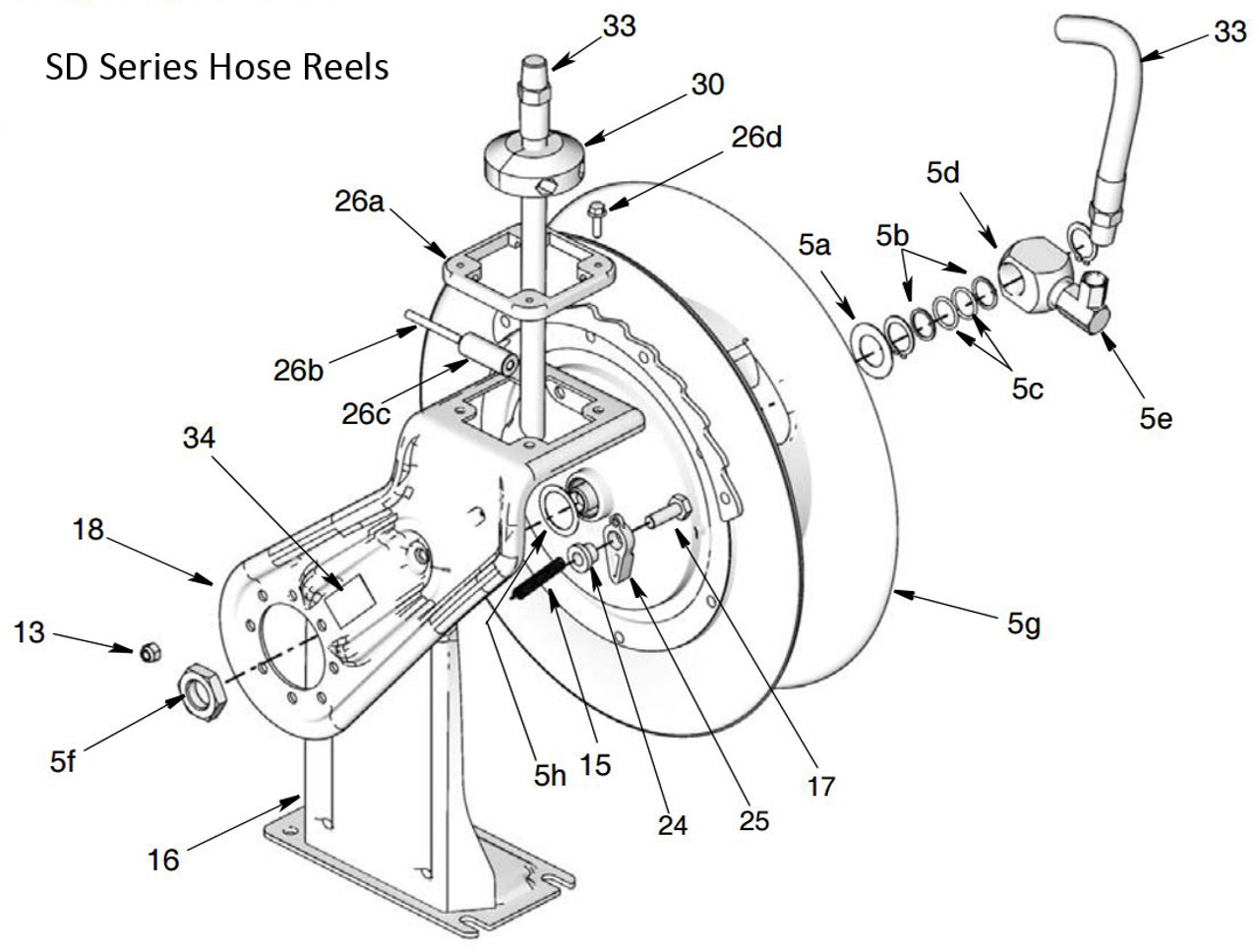 An application scenario or product detail of parts of a hose reel - Image 15