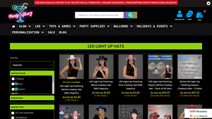 Party Glowz - LED Light Up Flashing Cowboy Hats