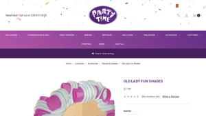 Party Time - Old Lady Fun Shades