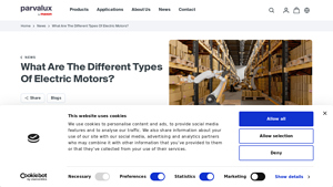 Parvalux - Electric Motors & Gearboxes