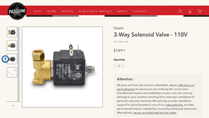 Bezzera / Pasquini - 3-Way Solenoid Valve 110V