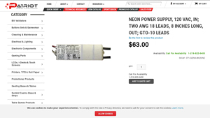 Patriot Gaming - Neon Power Supply
