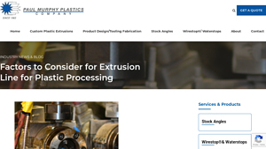 Paul Murphy Plastics - Extrusion Lines
