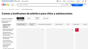 eBay - Camas y Bedframes de Plástico para Niños y Adolescentes