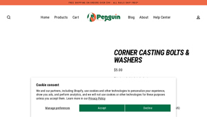 Penguin Amusement Inc - Corner Casting Bolts & Washers