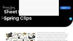 Peninsula Spring - Sheet Metal Spring Clips
