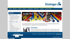 Ensinger - Thin Gauge Engineering Plastics