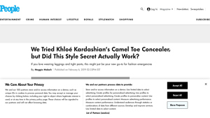 People - Khloé Kardashian's Camel Toe Concealer