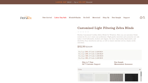 Persilux - Custom Made Zebra Blinds