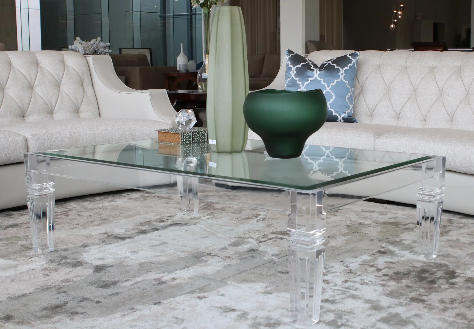 An application scenario or product detail of perspex coffee table - Image 4