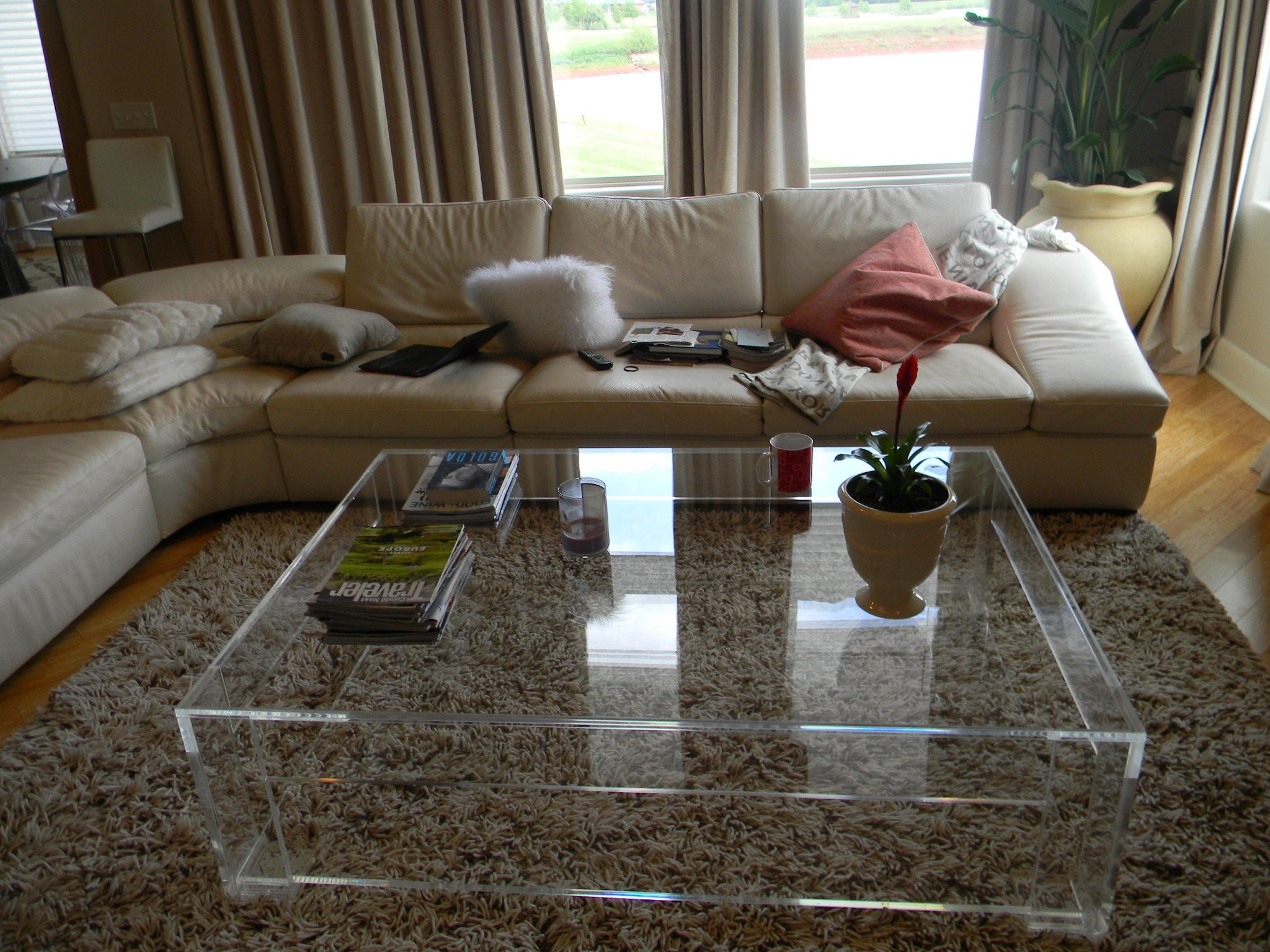 An application scenario or product detail of perspex coffee table - Image 6