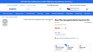 Penn-Plax - Spongebob Betta Aquarium Kit