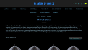 Phantom Dynamics - Professional Glass Disco Mirror Balls
