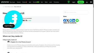 Screenshot of How to Buy Jambo (J) Guide - Phemex