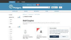 Phidgets - Spiral Beam Coupling 4mm