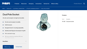 Phillips Ind - Dual Pole Socket