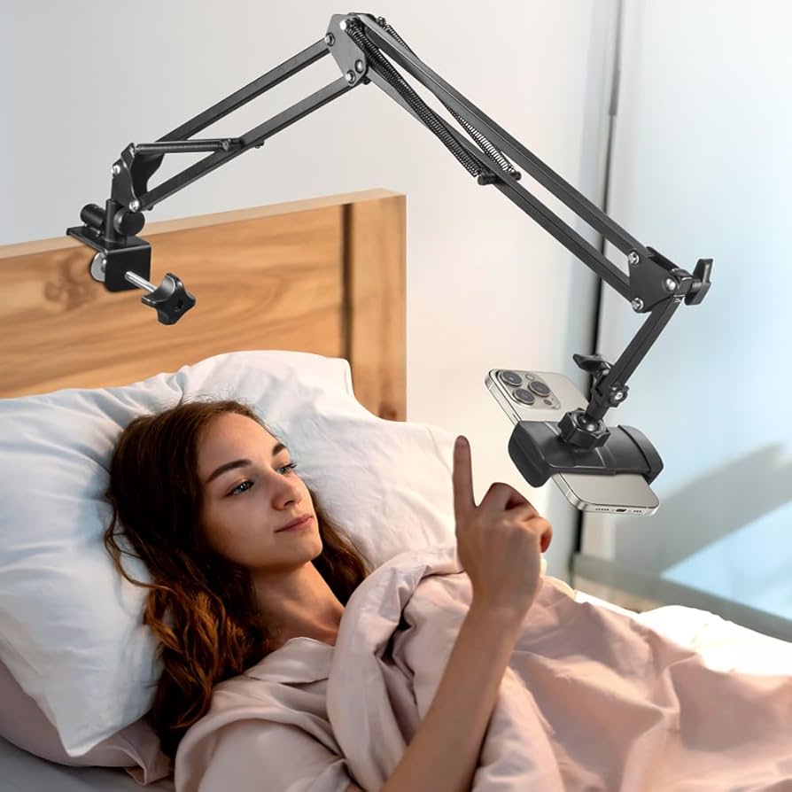 An application scenario or product detail of phone stand for bed - Image 2