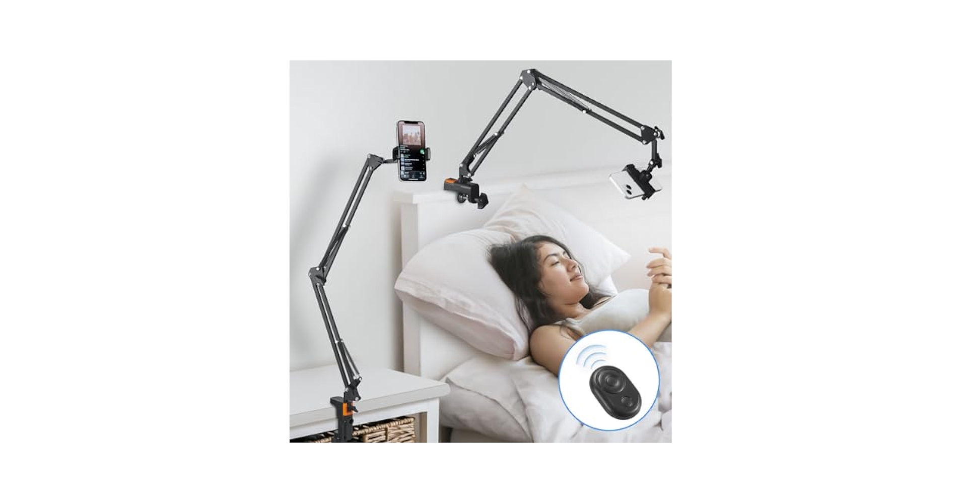An application scenario or product detail of phone stand for bed - Image 8