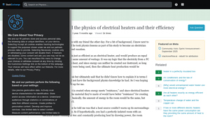 Physics Stack Exchange - Heater Element Dynamics