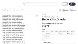 Pimpy World - Hello Kitty Onesie
