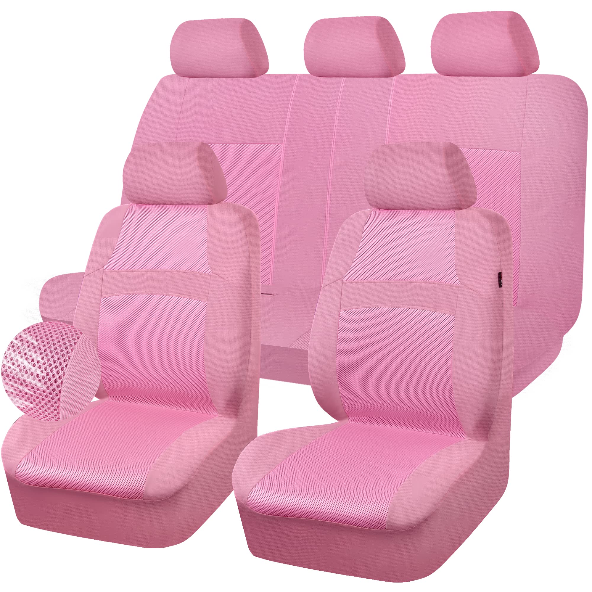 An application scenario or product detail of pink auto seat covers - Image 3
