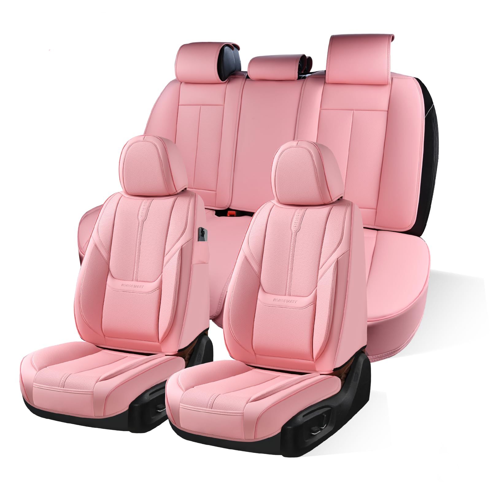 An application scenario or product detail of pink auto seat covers - Image 5
