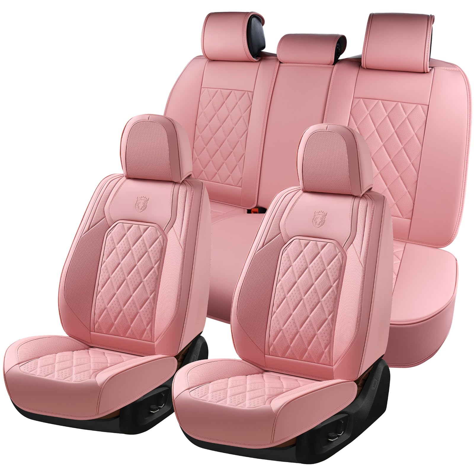 An application scenario or product detail of pink auto seat covers - Image 9