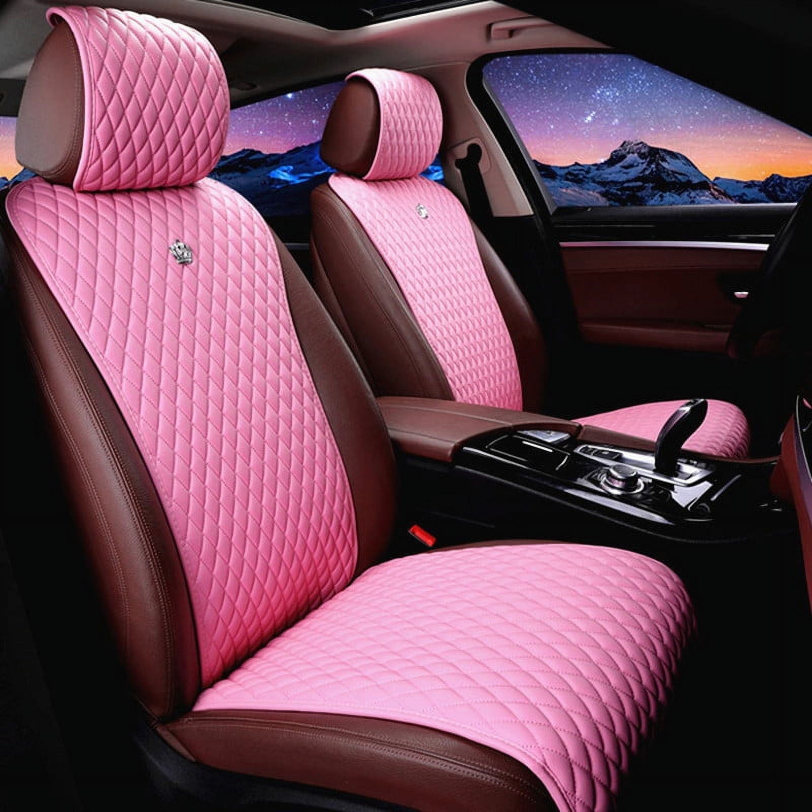 An application scenario or product detail of pink auto seat covers - Image 12