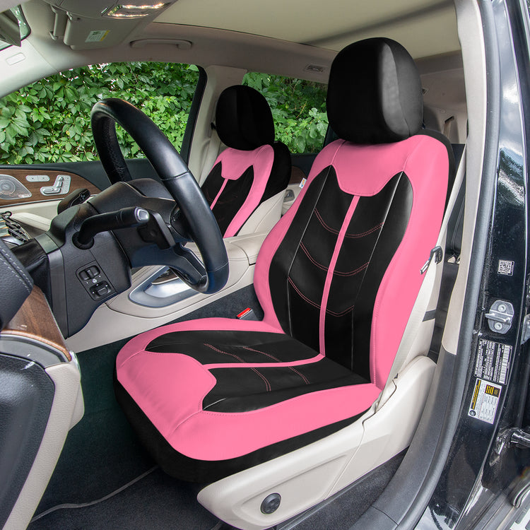 An application scenario or product detail of pink auto seat covers - Image 14