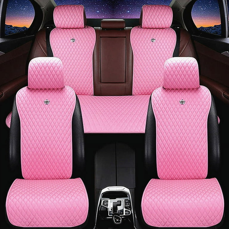 An application scenario or product detail of pink auto seat covers - Image 18