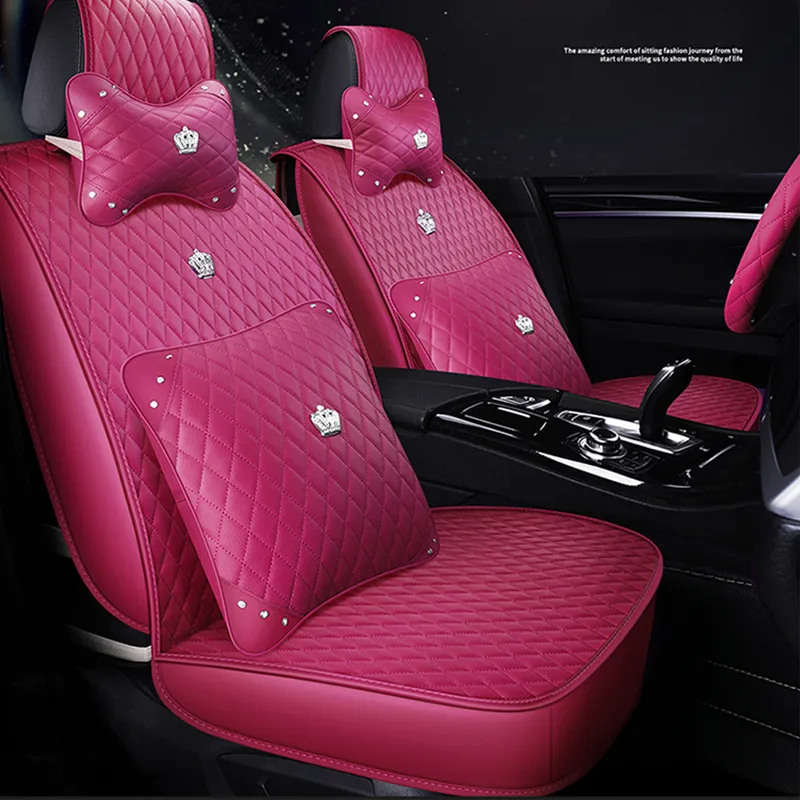 An application scenario or product detail of pink auto seat covers - Image 20