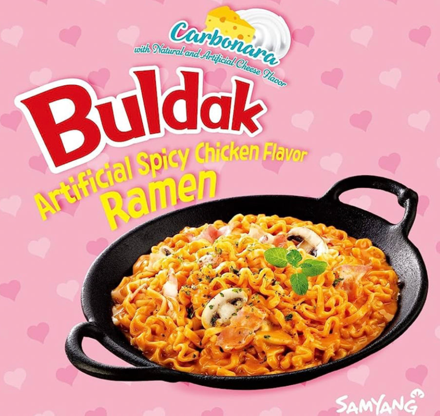 An application scenario or product detail of pink buldak noodles - Image 4