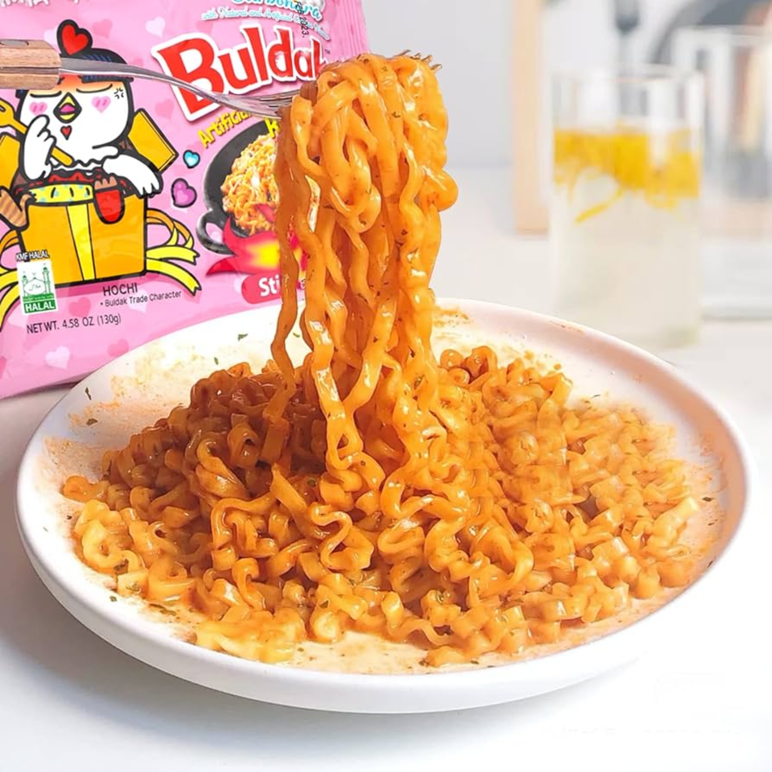 An application scenario or product detail of pink buldak noodles - Image 7